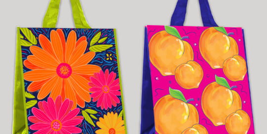 Butterbuds Illustrated bag designs