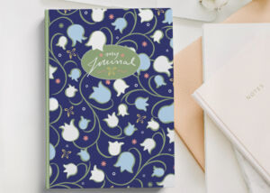 Lillies design of notebook cover
