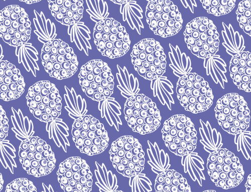 Very Peri Pineapple Pattern Design