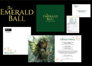 Emerald Ball Invitaion Design