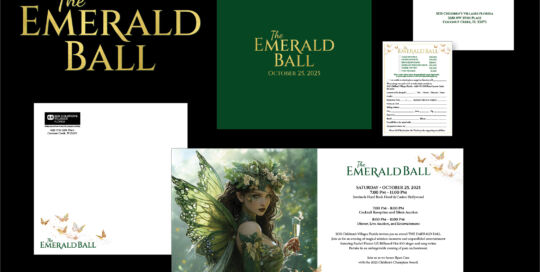 Emerald Ball Invitaion Design